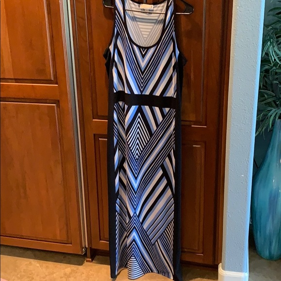 MICHAEL Michael Kors Black and White Maxi Dress - Picture 1 of 3
